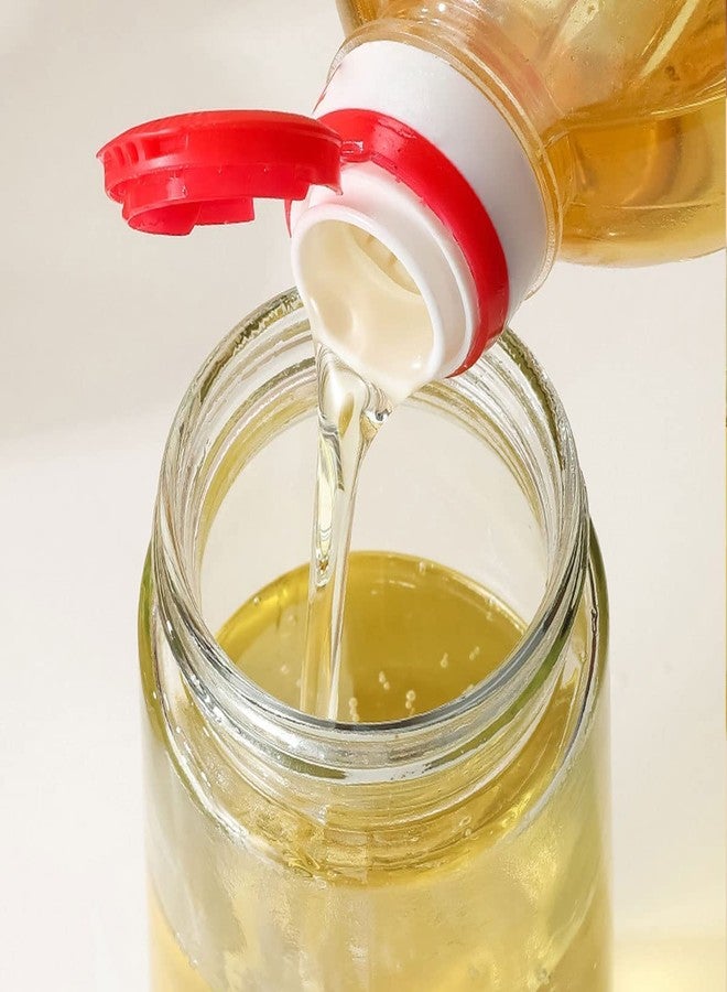 TASKHOUSE Oil Dispenser with Brush 2 in 1 Olive Oil & Vinegar Bottle Drizzler, Refillable Glass - 550ML (Blue, Pack of 1) - Image 4